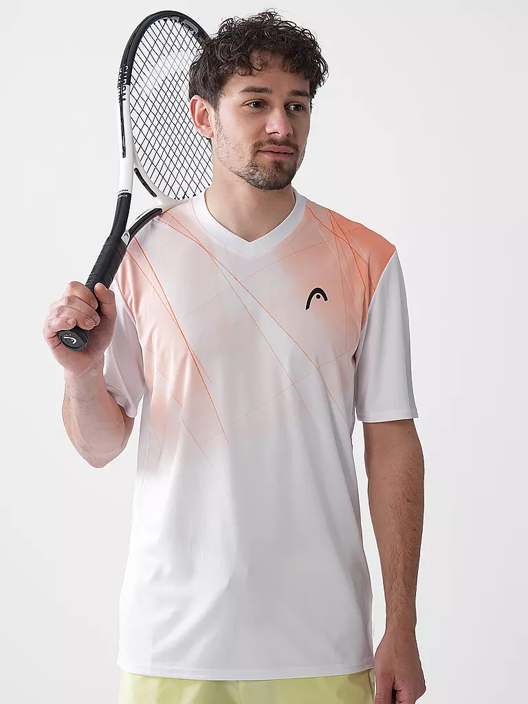HEAD | Herren Tennisshirt Topspin | weiss