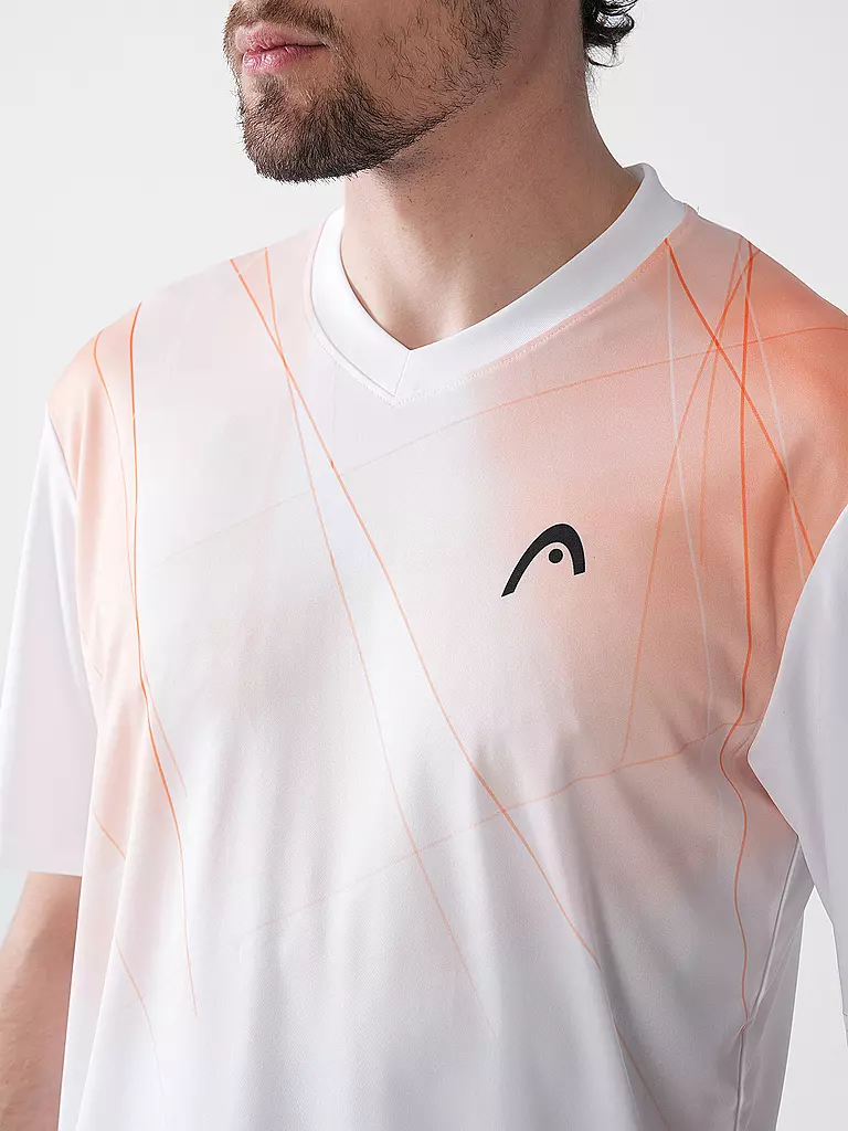 HEAD | Herren Tennisshirt Topspin | weiss