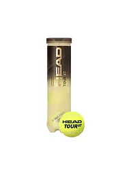 HEAD | Tennisbälle Tour XT 4er Dose | gelb