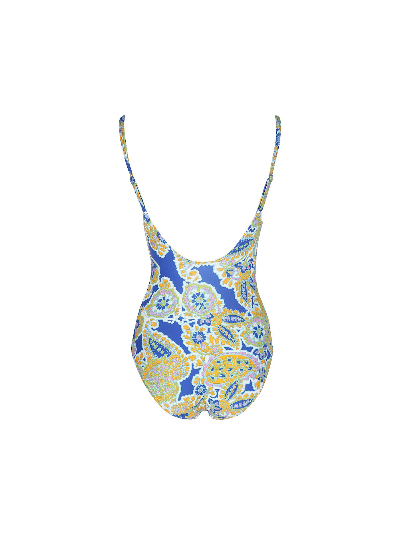 HOT STUFF |  Damen Badeanzug V-Neck | blau