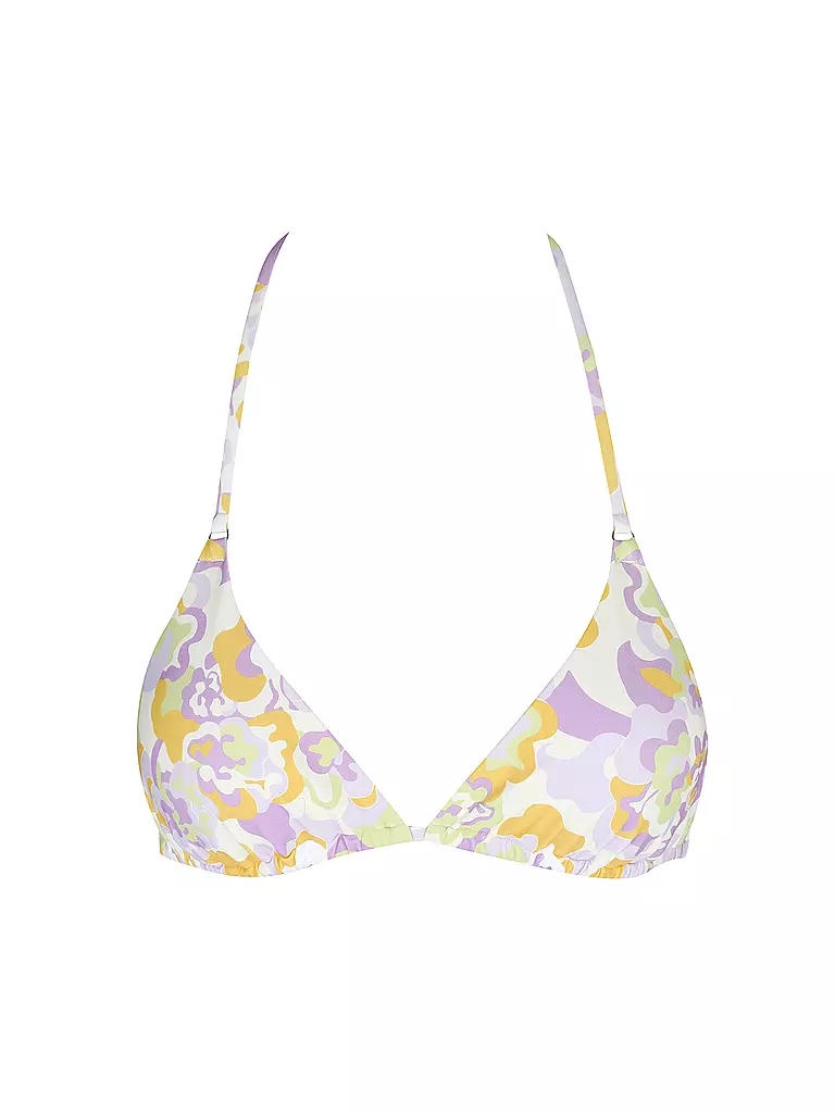 HOT STUFF |  Damen Bikinioberteil Triangel Print | hellgrün