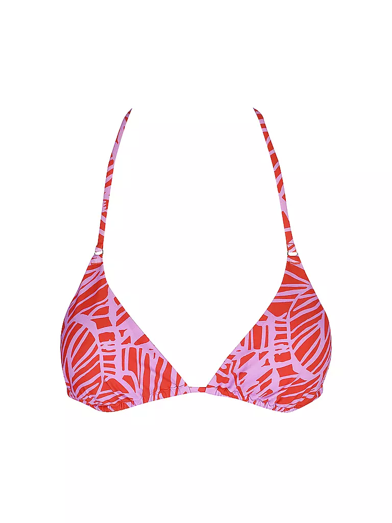 HOT STUFF |  Damen Bikinioberteil Triangel Print | rot