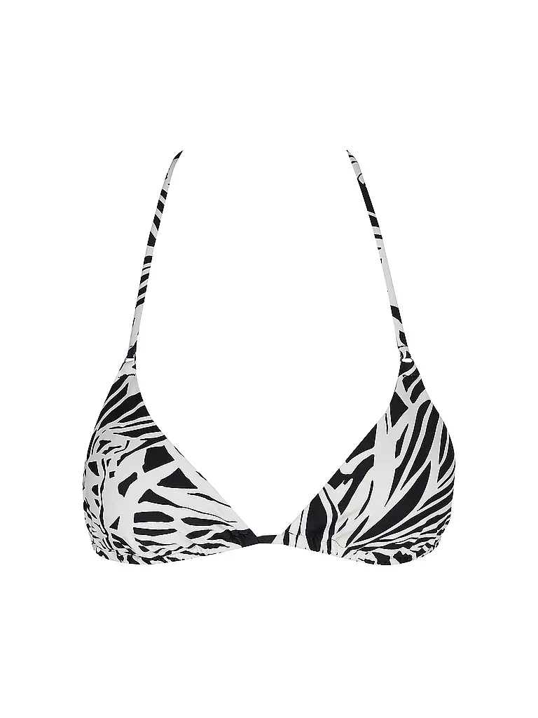 HOT STUFF |  Damen Bikinioberteil Triangel Print | dunkelblau