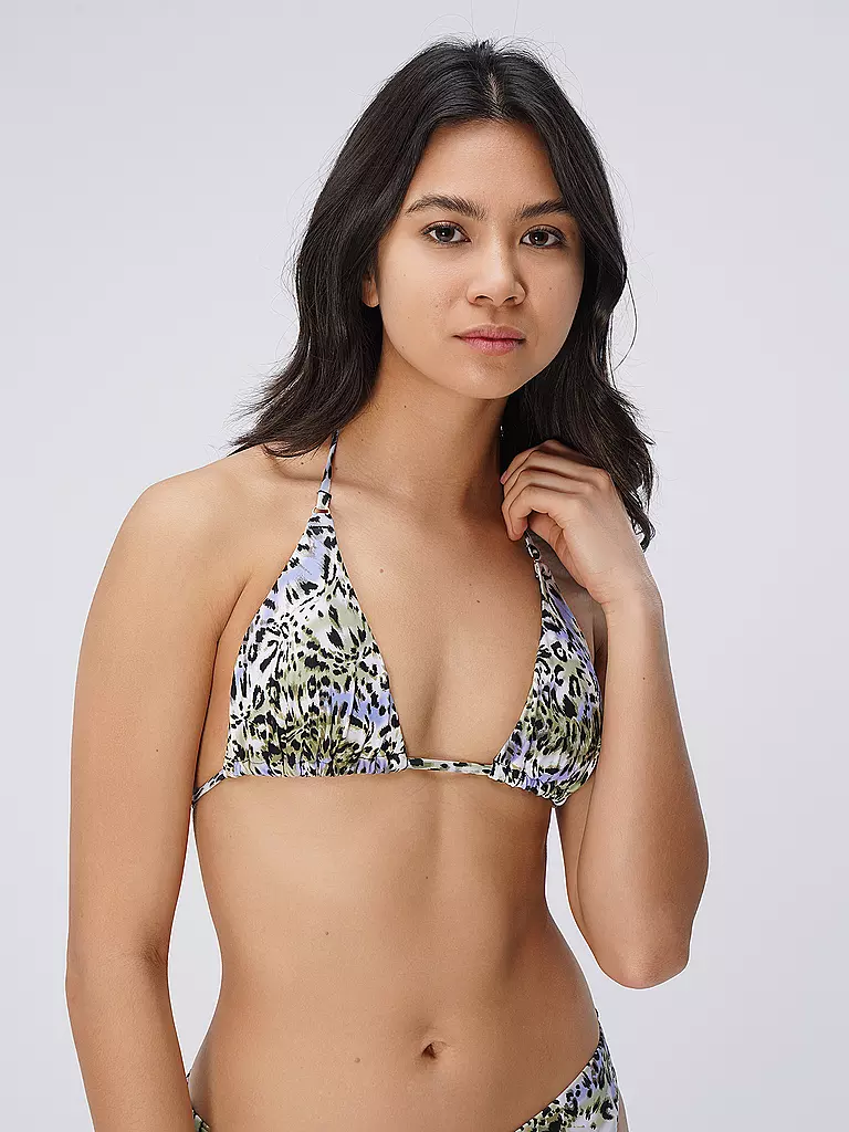 HOT STUFF |  Damen Bikinioberteil Triangel Print | bunt