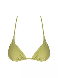 HOT STUFF |  Damen Bikinioberteil Triangel Solid  | grün
