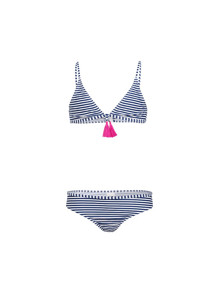 HOT STUFF Mädchen Bikini Stripes blau | 164