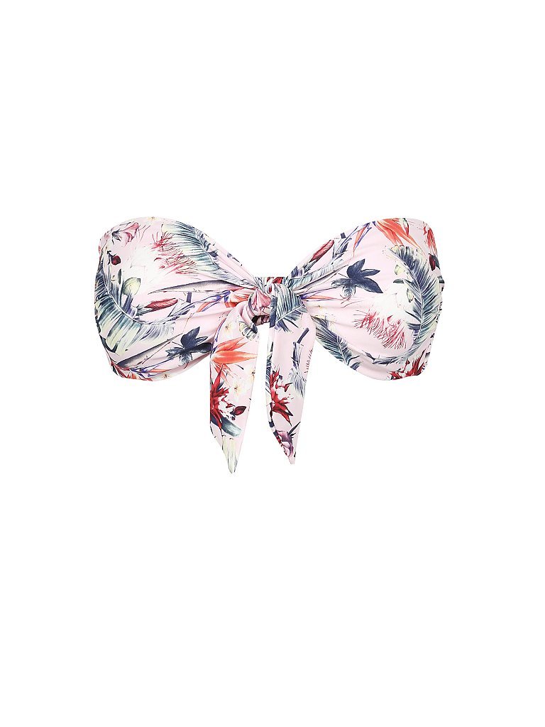 HOT STUFF Damen Bandeau-Bikinioberteil Parrot Flower bunt | 36