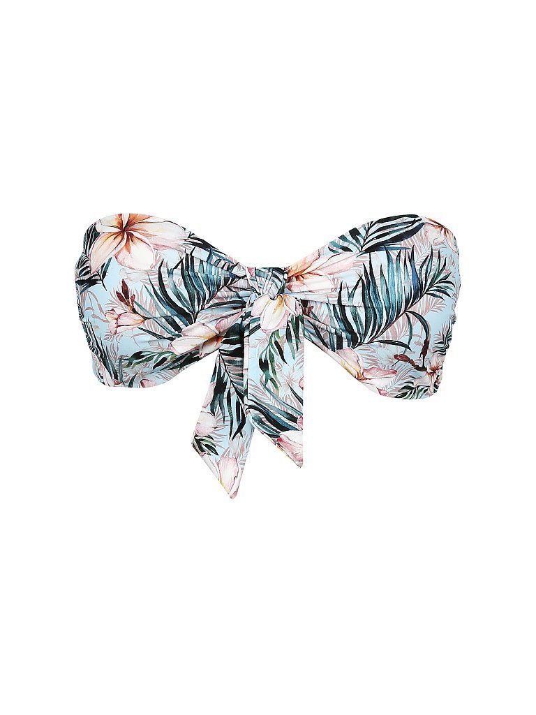 HOT STUFF Damen Bandeau-Bikinioberteil Bali Flower bunt | 40