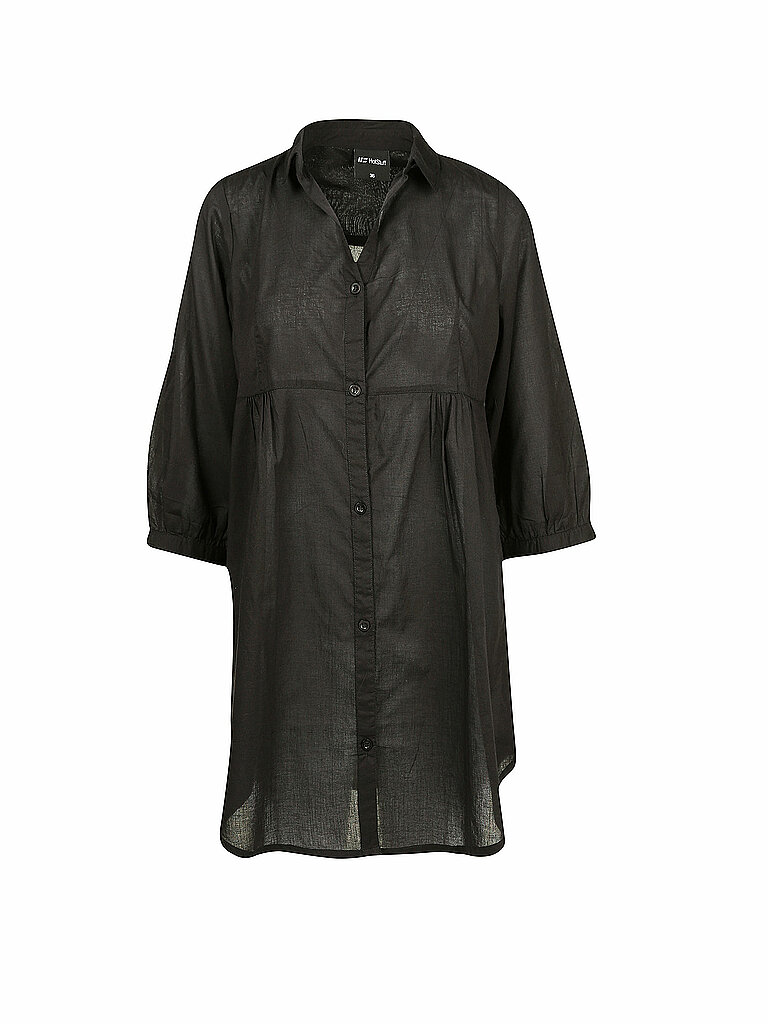 HOT STUFF Damen Hemdblusenkleid schwarz | 42