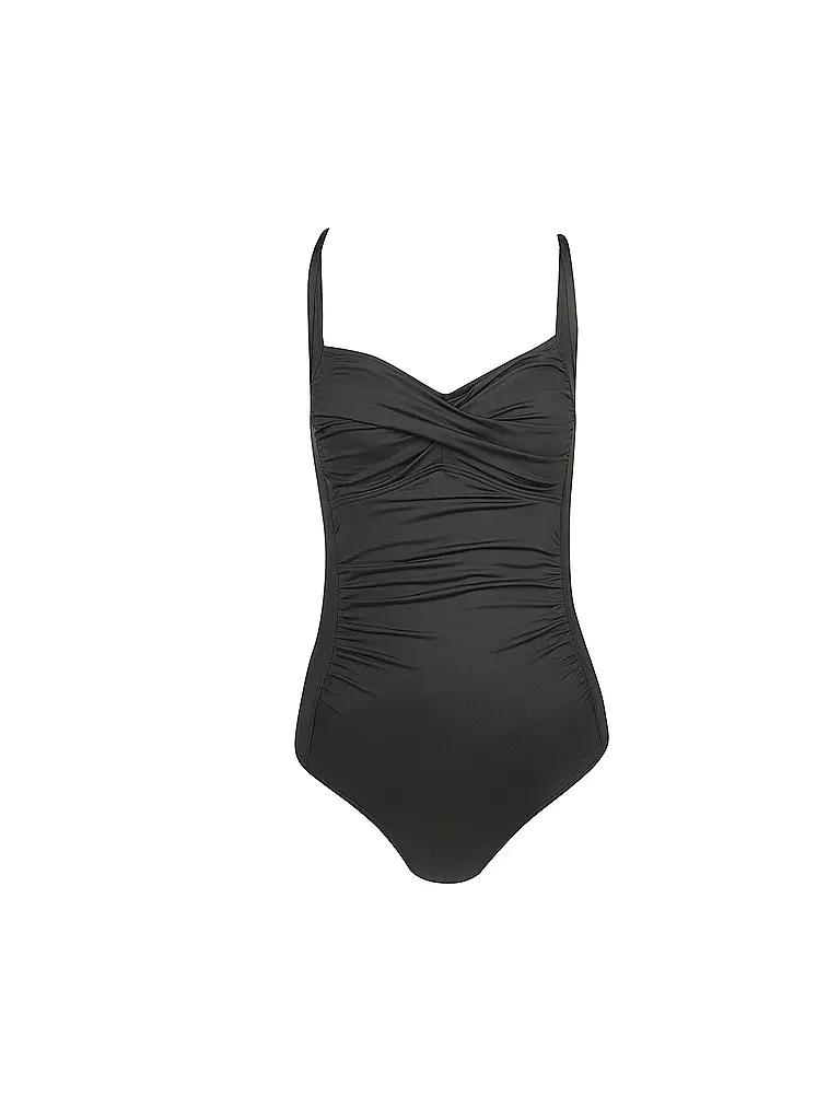 HOT STUFF | Damen Badeanzug Solid | schwarz