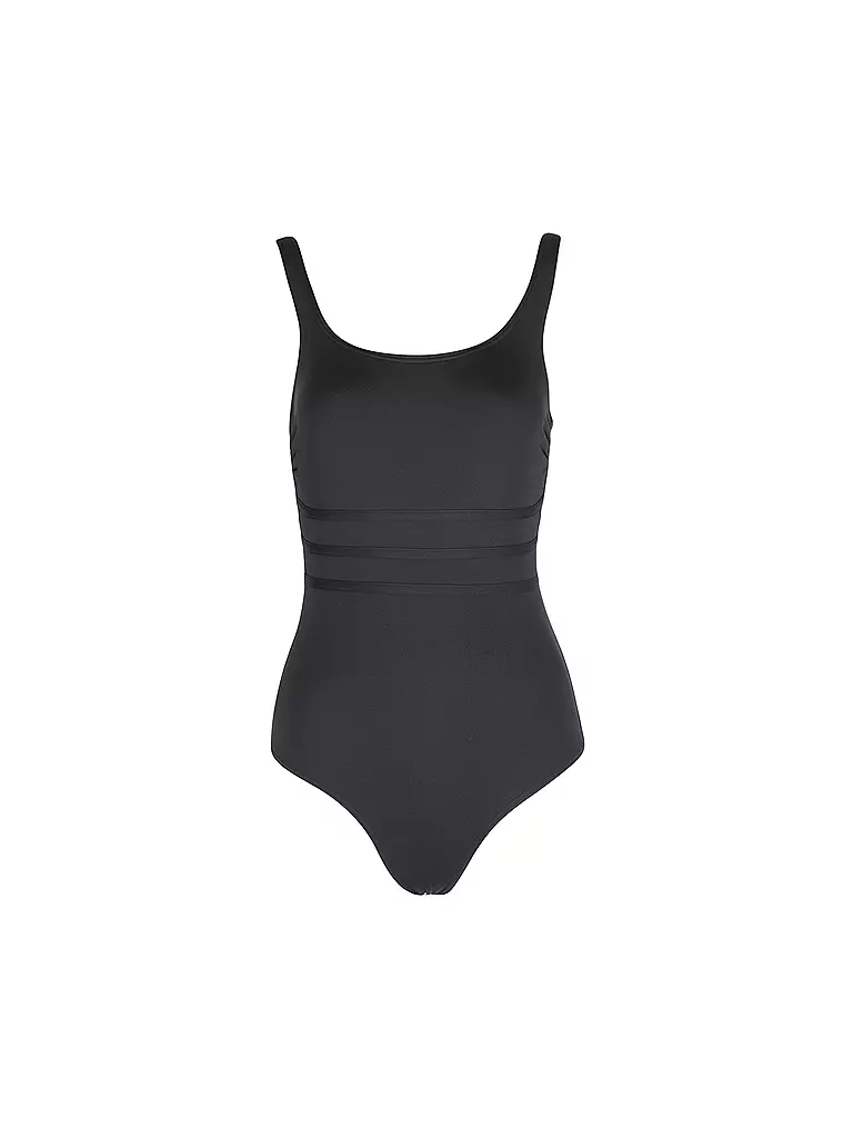 HOT STUFF | Damen Badeanzug Solids Black | schwarz