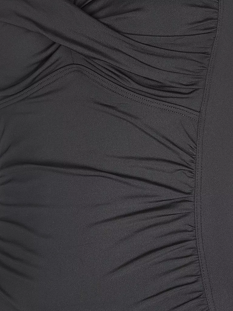 HOT STUFF | Damen Badeanzug Twisted Solids Black | schwarz