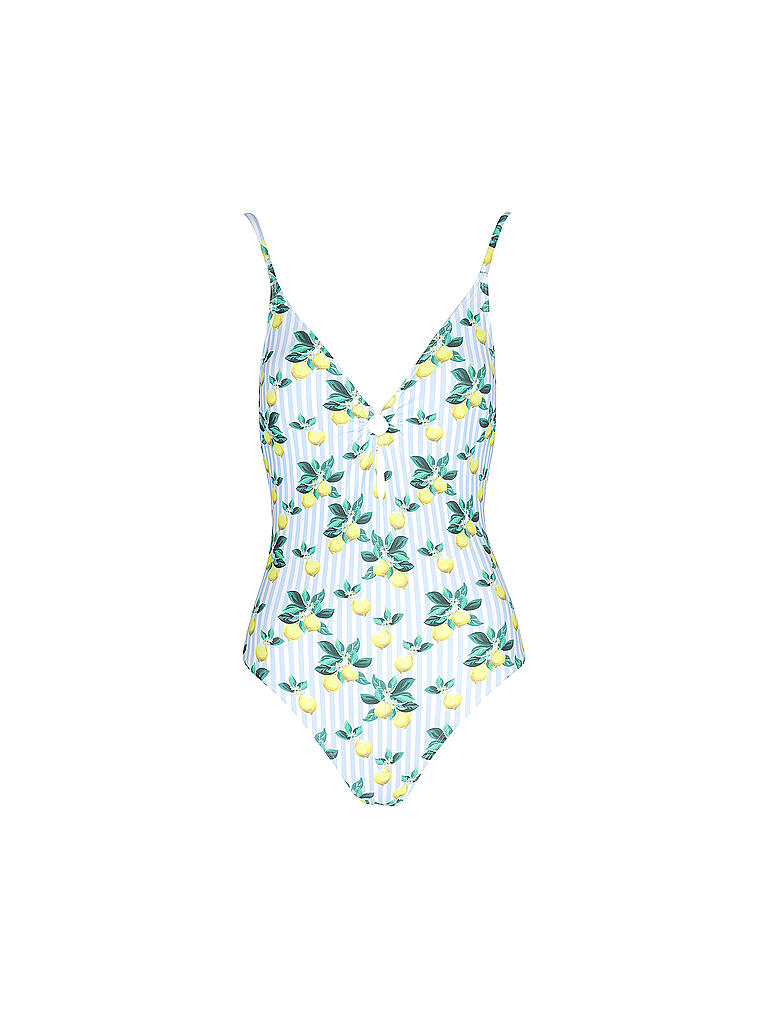 HOT STUFF | Damen Badeanzug V-Neck Capri | grün