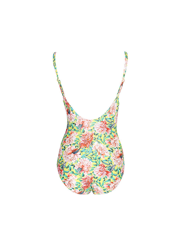 HOT STUFF | Damen Badeanzug V-Neck Flower Power | bunt
