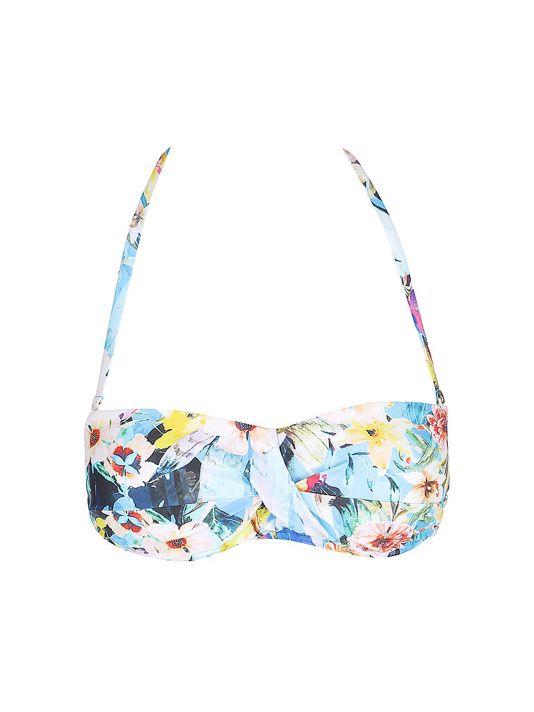 HOT STUFF | Damen Bikini Bandeau Multi Flower | bunt