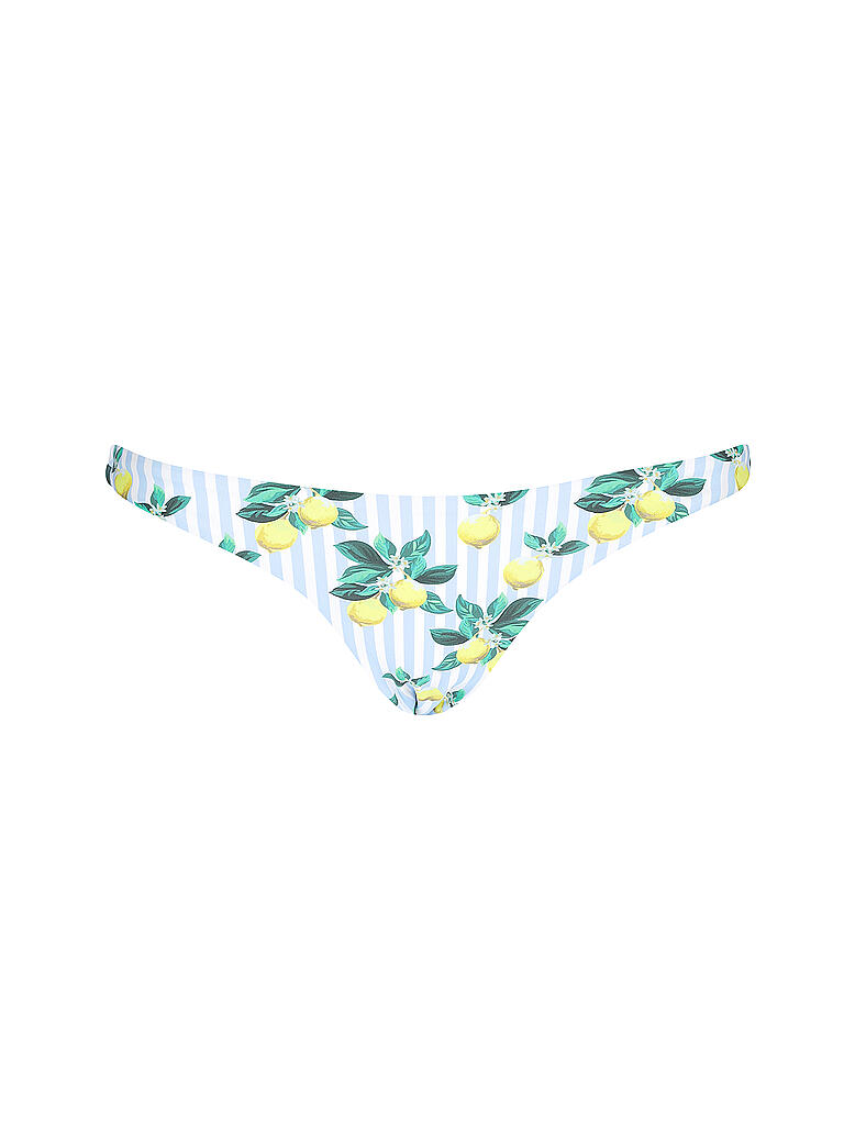 HOT STUFF | Damen Bikini Knotted Top Capri Zitrone | grün