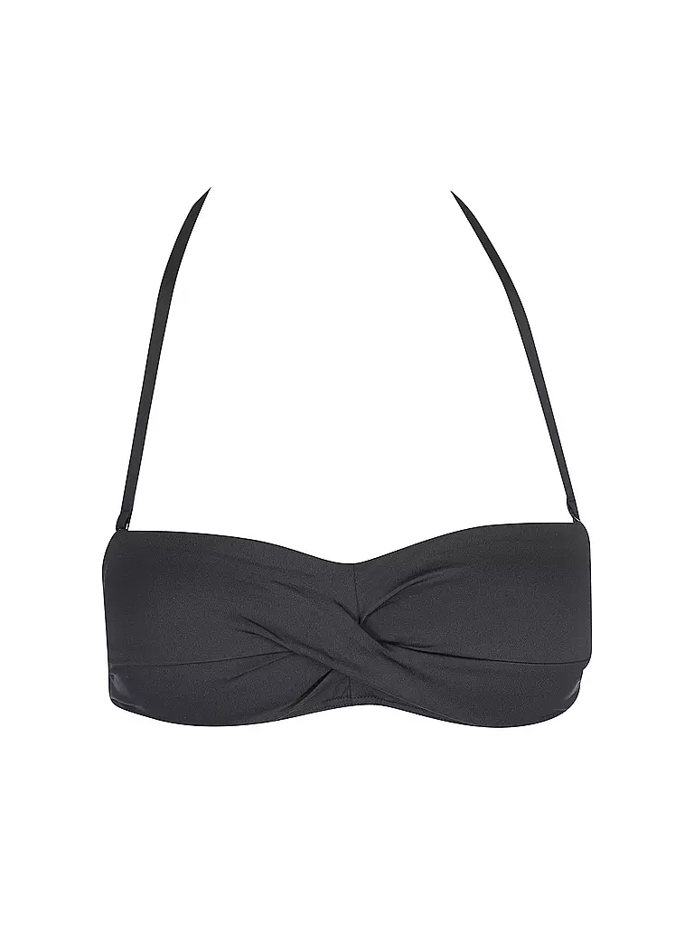 HOT STUFF | Damen Bikinioberteil Bandeau Solids | schwarz