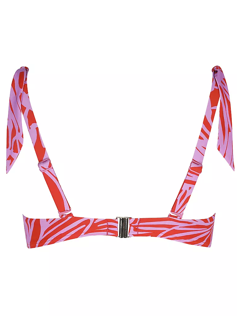 HOT STUFF | Damen Bikinioberteil mit Maschen Print | rot