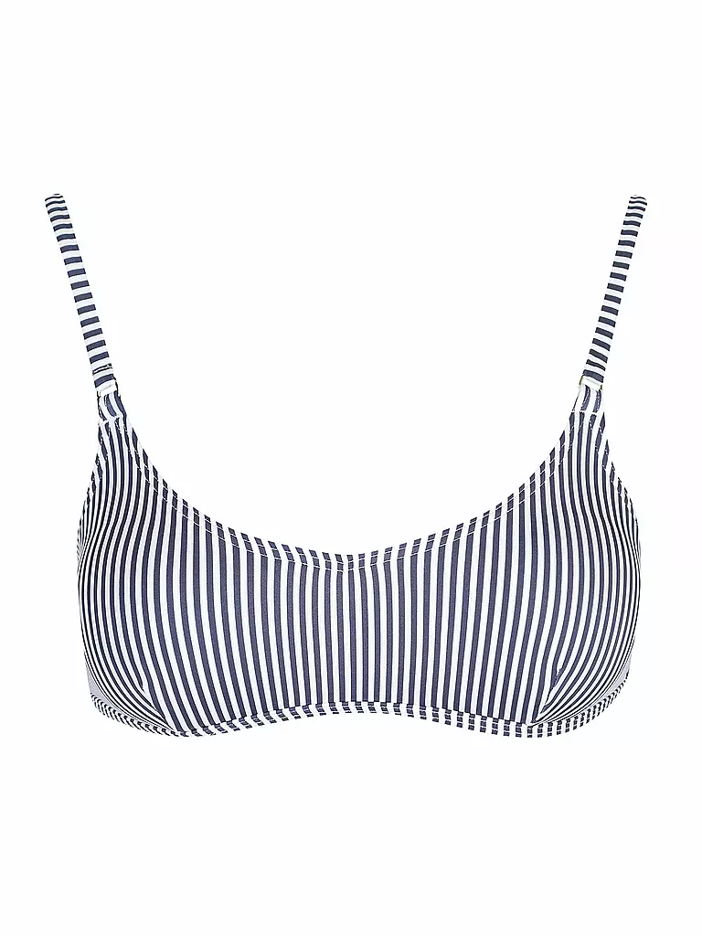 HOT STUFF | Damen Bikinioberteil Sport Stripes | blau