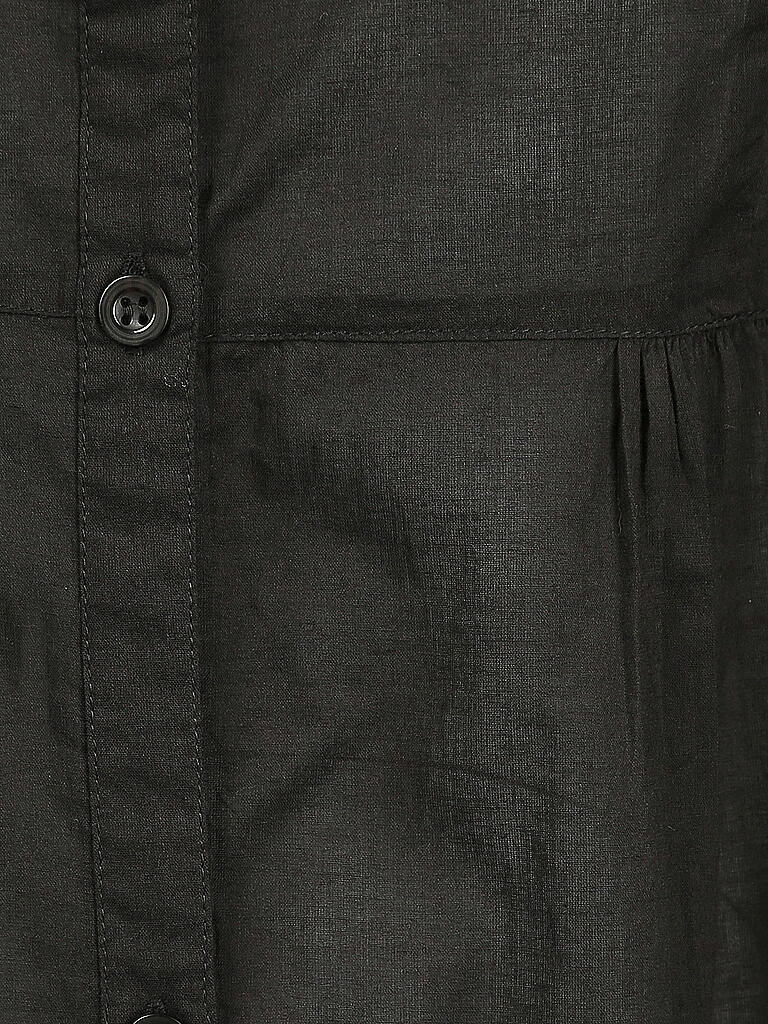 HOT STUFF | Damen Hemdblusenkleid | schwarz