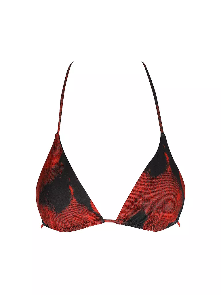 HUGO | Damen Bikinioberteil Tie Dye Triangel | rot