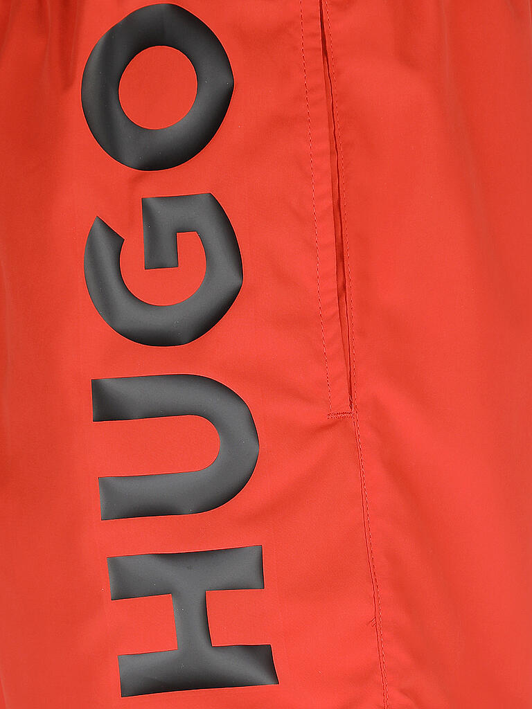 HUGO Herren Badehose Abas – Elastischer Bund, Seitliche Taschen, Atmungsaktives Material