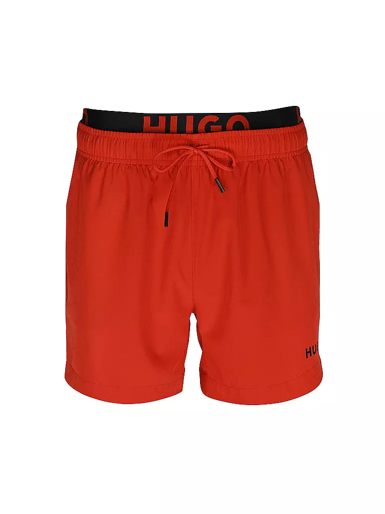 HUGO | Herren Badeshort Flex | rot