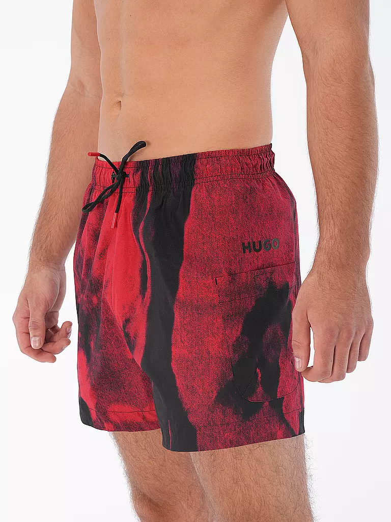 HUGO | Herren Badeshort Myst | rot