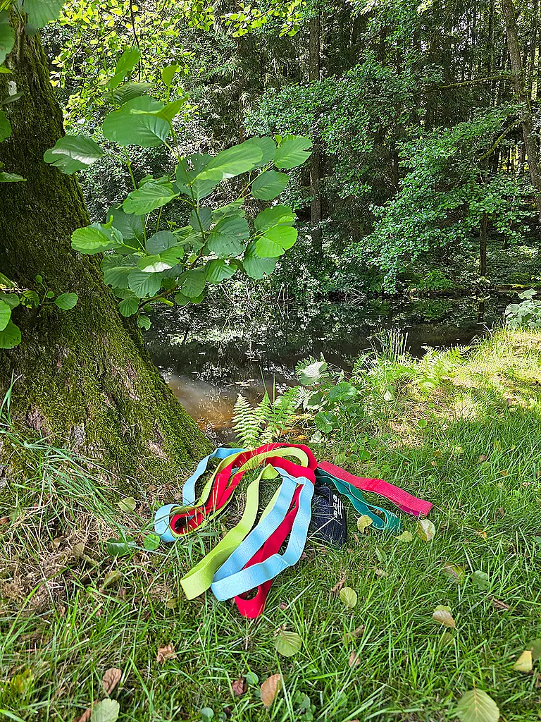 HUMANWERKSTATT | Trainingsband Mittel Textil | hellblau