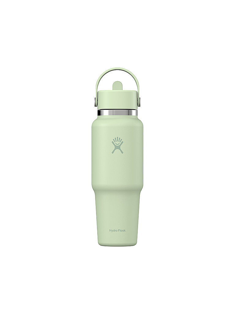 HYDRO FLASK Trinkflasche 32oz Wide Mouth Travel Bottle with Flex Straw Cap hellgrün — Bild 2