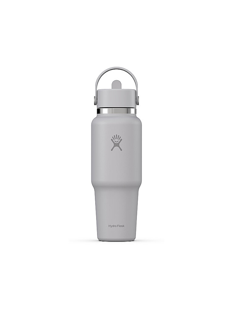HYDRO FLASK Trinkflasche 32oz Wide Mouth Travel Bottle with Flex Straw Cap hellgrau — Bild 2
