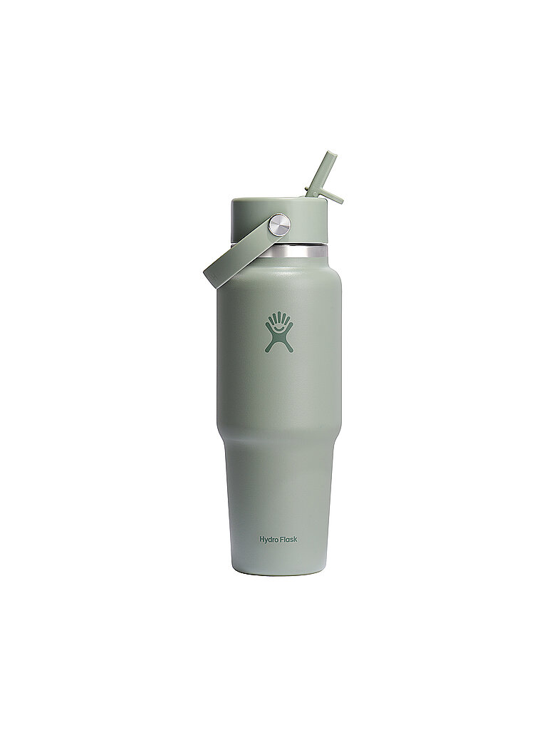 HYDRO FLASK Trinkflasche 32oz Wide Mouth Travel Bottle with Flex Straw Cap olive — Bild 2