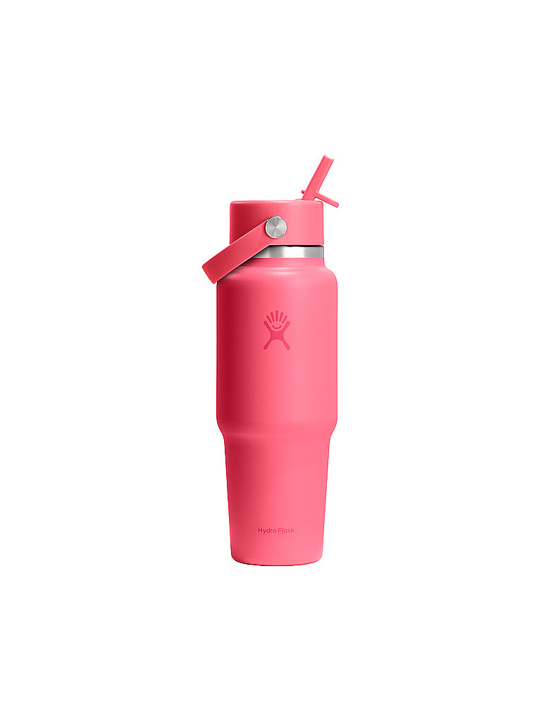 HYDRO FLASK Trinkflasche 32oz Wide Mouth Travel Bottle with Flex Straw Cap pink — Bild 2