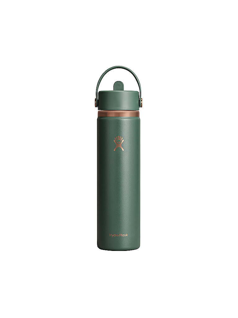 HYDRO FLASK Trinkflasche Wide Mouth Flex Straw Cap Arc Col Isoliert (Limited Edition) 710ml dunkelgrün — Bild 2