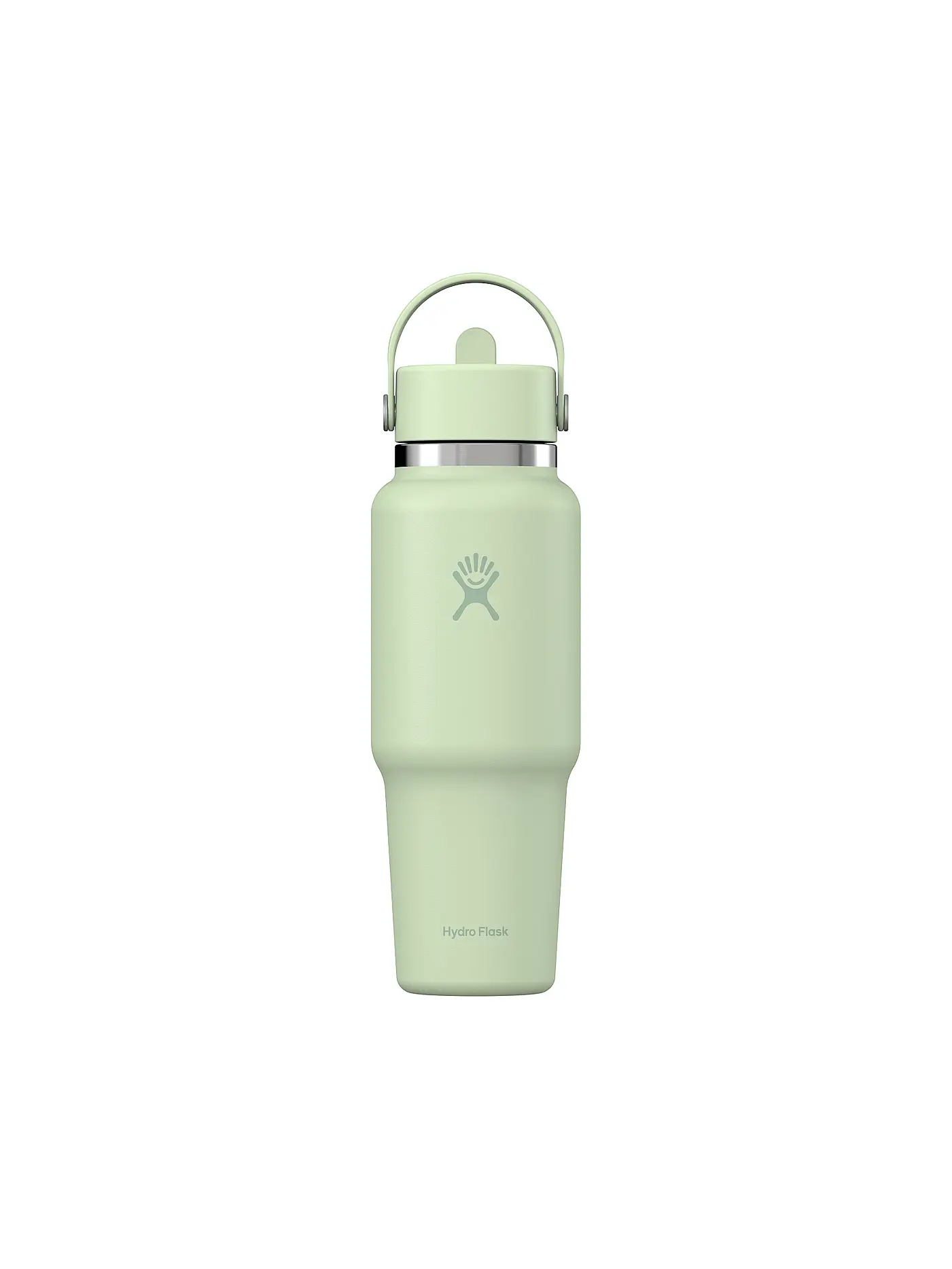 HYDRO FLASK | Trinkflasche 32oz Wide Mouth Travel Bottle with Flex Straw Cap | hellgrün