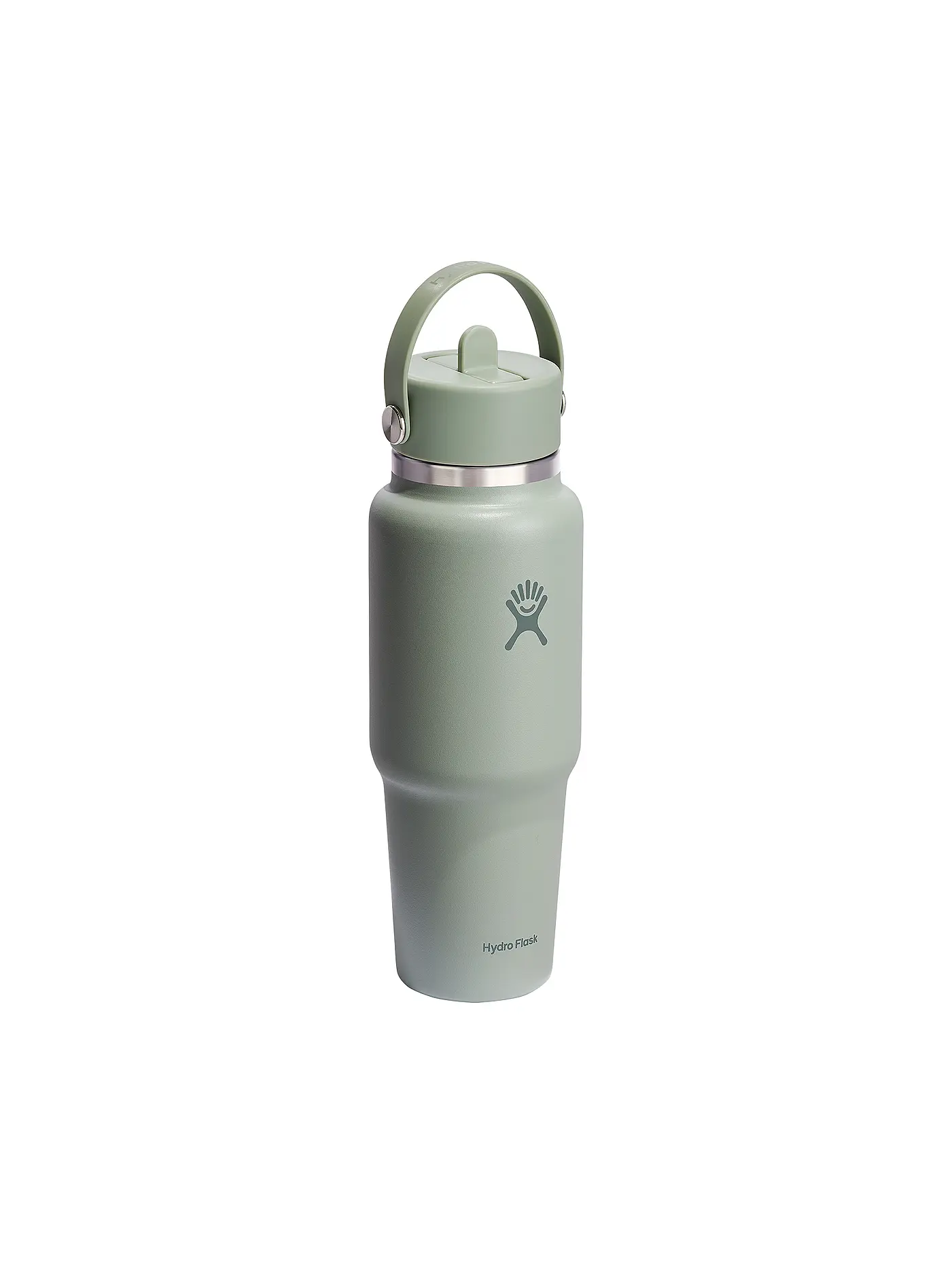 HYDRO FLASK | Trinkflasche 32oz Wide Mouth Travel Bottle with Flex Straw Cap | olive