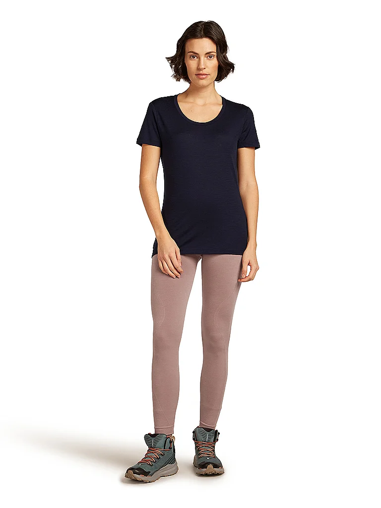 ICEBREAKER Damen Funktionsshirt Merino Tech Lite 150 Uni dunkelblau | L — Bild 3