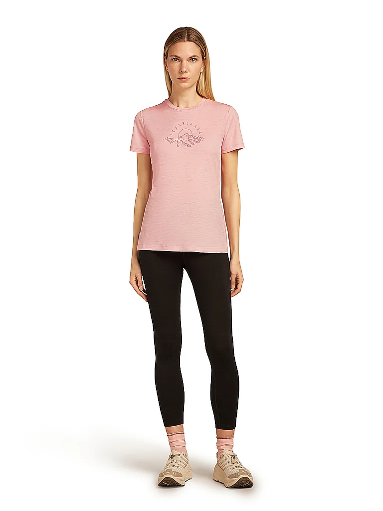 ICEBREAKER Damen Funktionsshirt Sundrise 150 Tech rosa | L — Bild 3