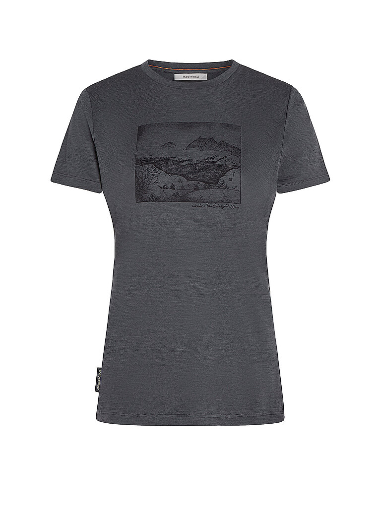 ICEBREAKER Damen Funktionsshirt Lake View 150 Tech-Lite grau | M — Bild 2