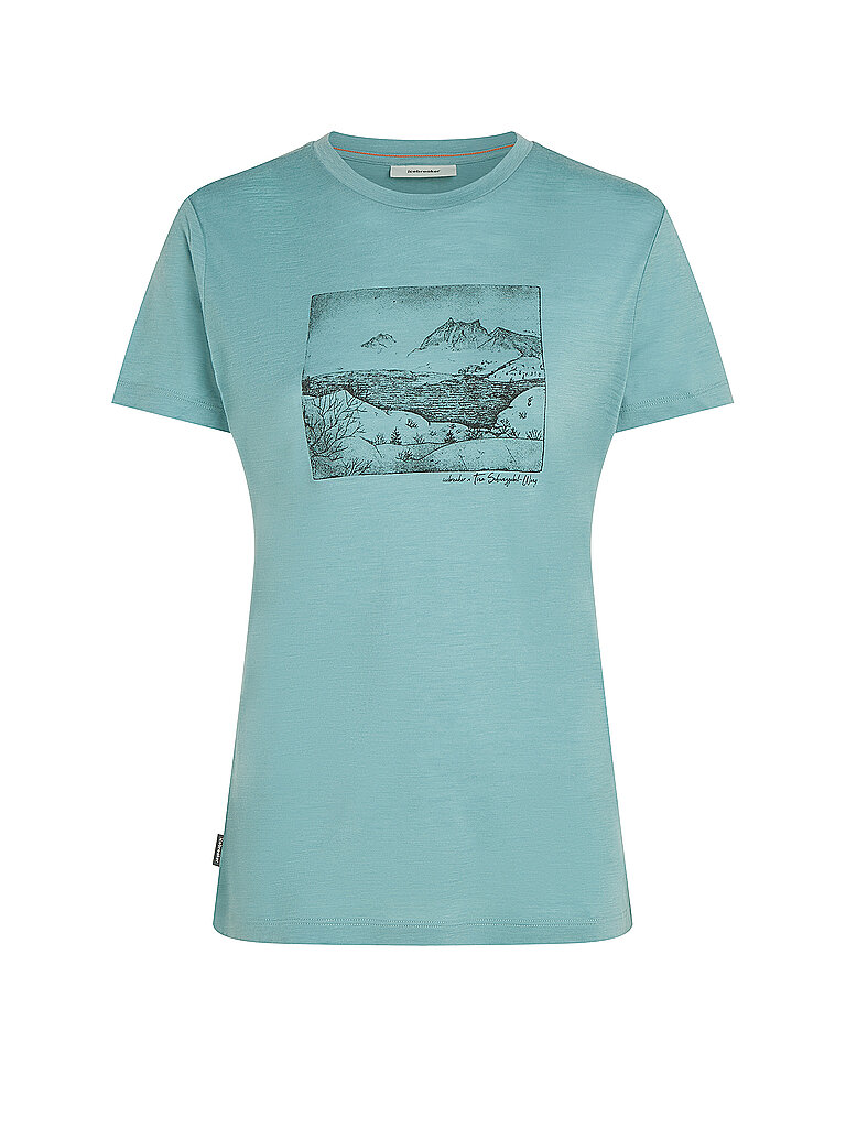 ICEBREAKER Damen Funktionsshirt Lake View 150 Tech-Lite mint | S — Bild 2