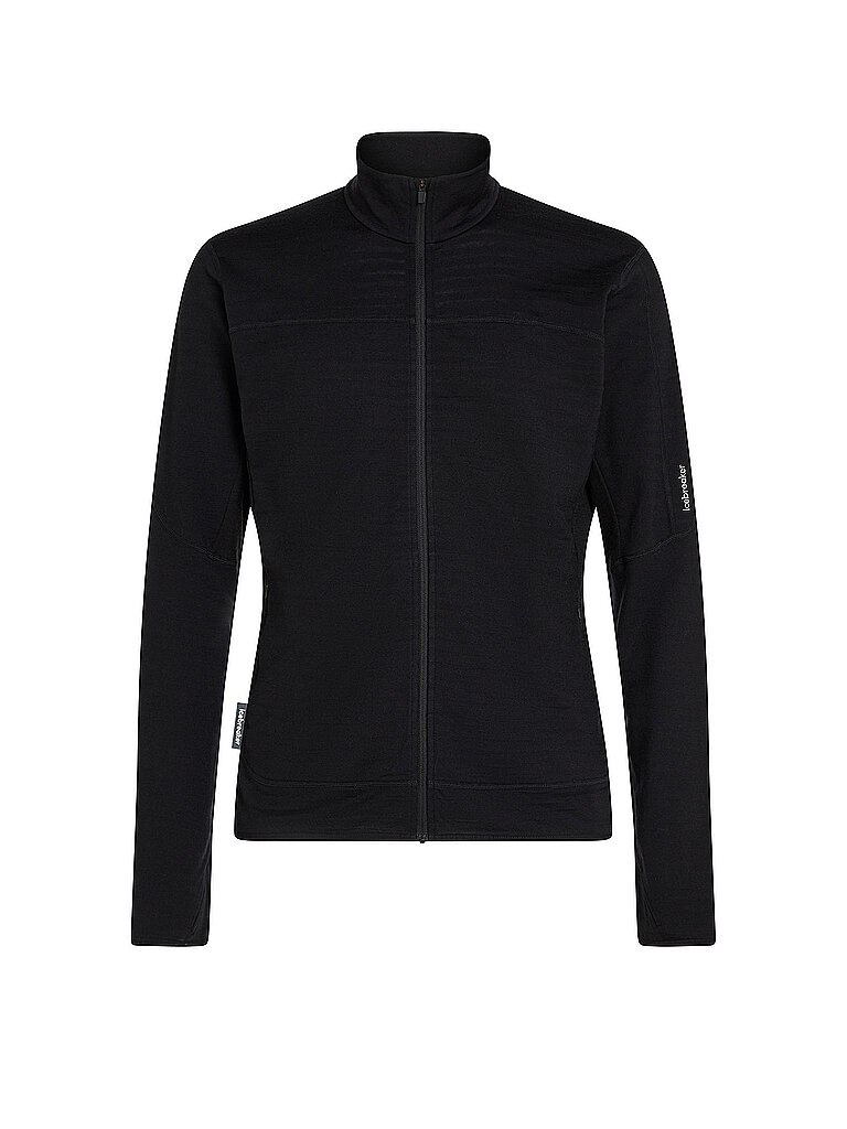 ICEBREAKER Herren Fleecejacke Real 300 Merino schwarz | XL