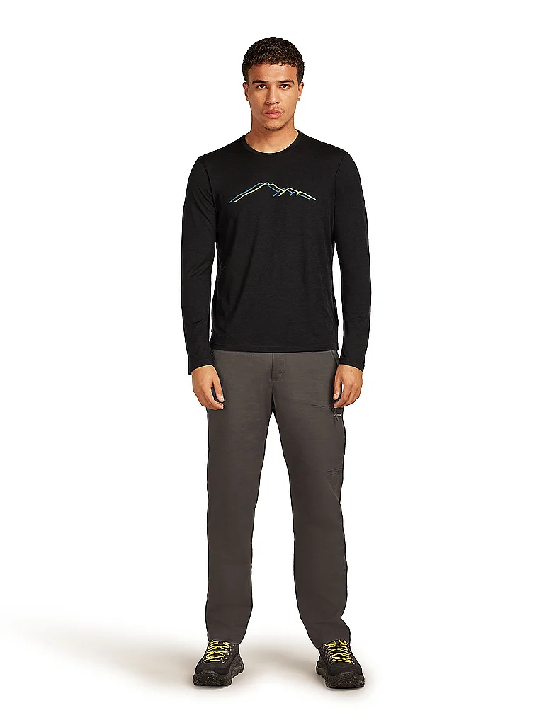 ICEBREAKER Herren Unterziehshirt Rain Ridge 150 Tech schwarz | M — Bild 3