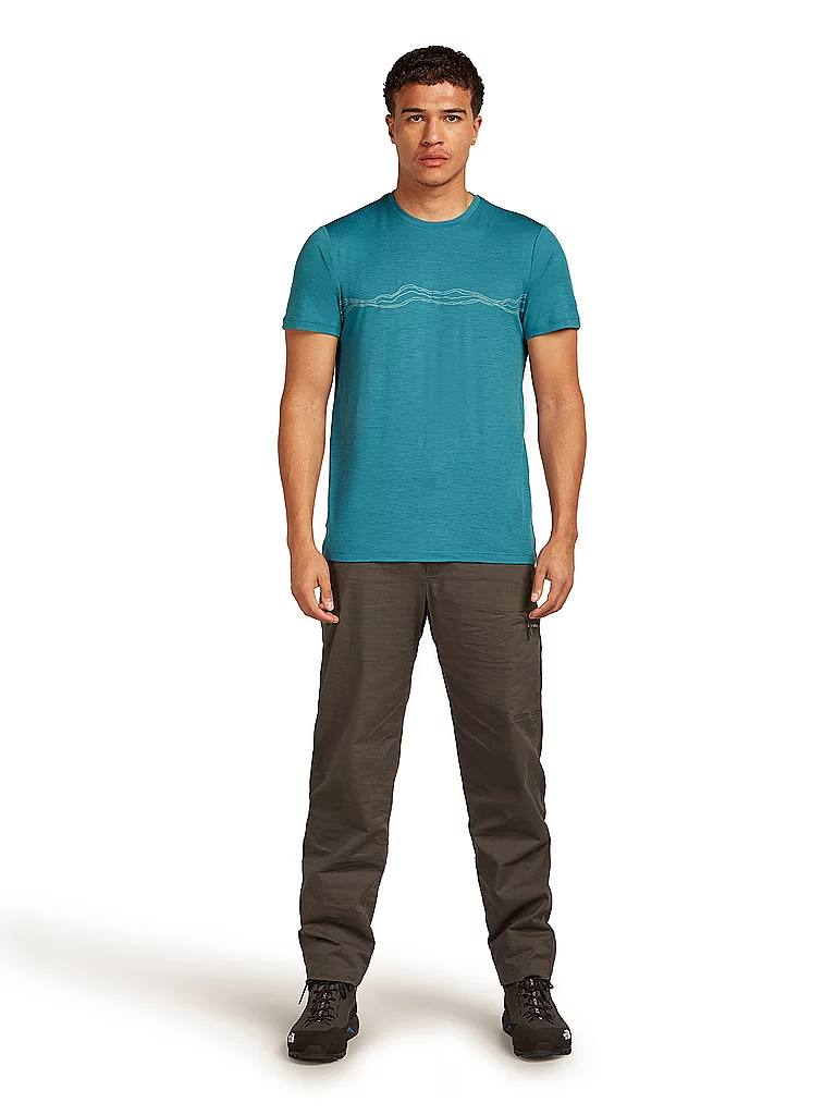 ICEBREAKER Herren Funktionsshirt Mount Pulse 150 Tech petrol | S — Bild 3