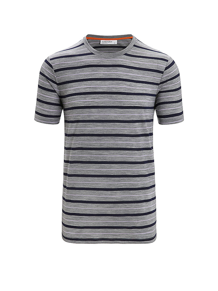 ICEBREAKER Herren Funktionsshirt Wave Stripe dunkelblau | L — Bild 2