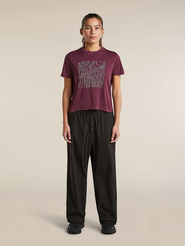 ICEBREAKER Damen Funktionsshirt 150 Tech Lite Crop beere | XS — Bild 3