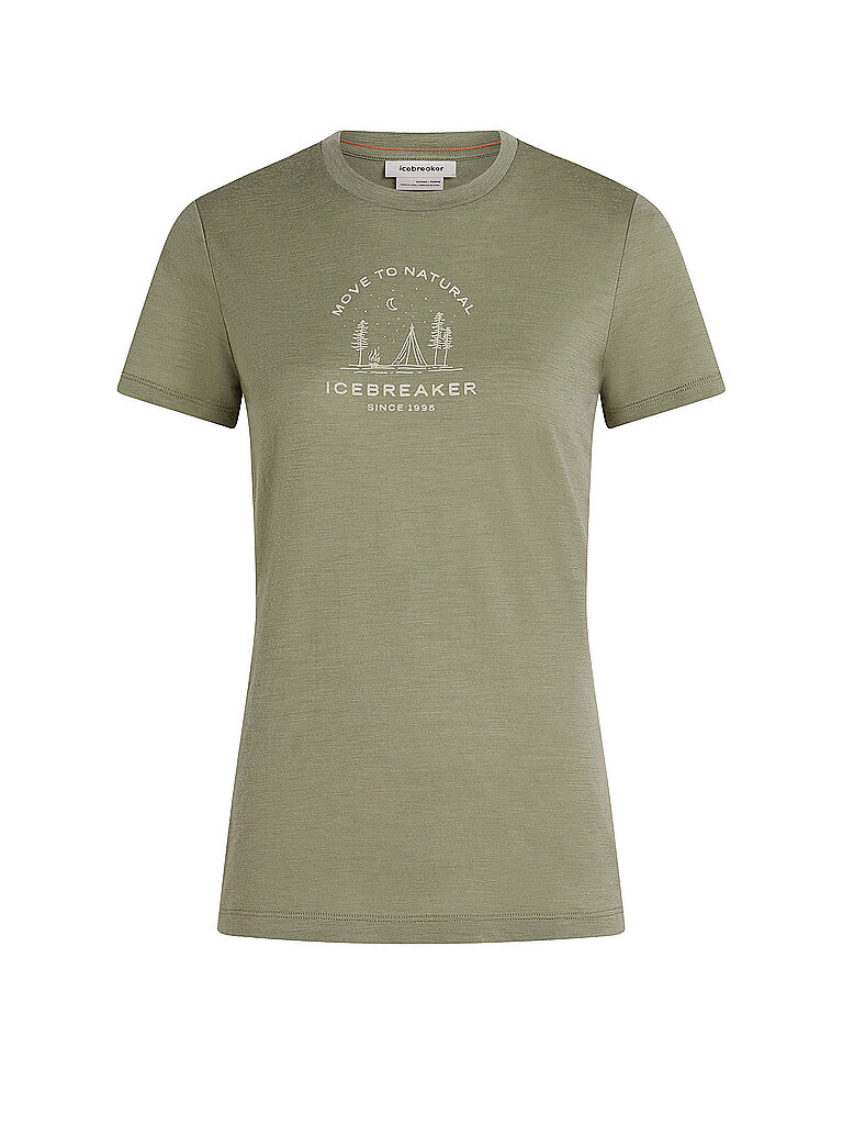 ICEBREAKER Damen Funktionsshirt Merino 150 Tech Lite Peaceful Pass olive | S