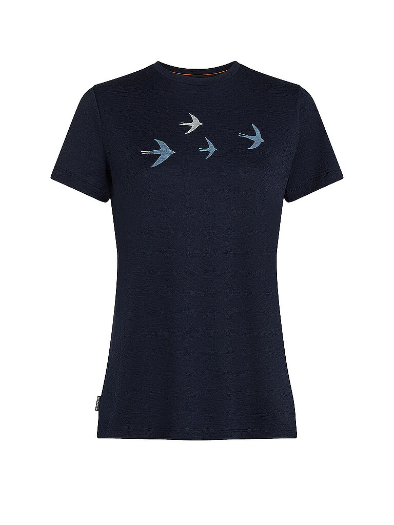 ICEBREAKER Damen Funktionsshirt 150 Tech Lite Bird dunkelblau | S