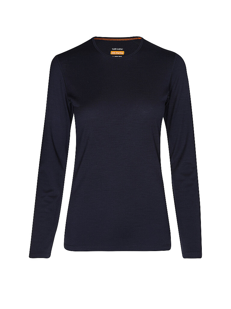 Icebreaker Damen Funktionsshirt Merino 200 Oasis LS dunkelblau
