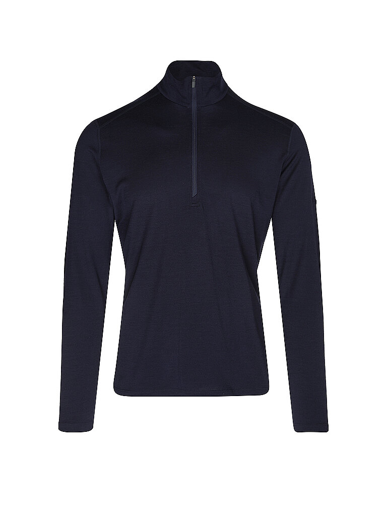Icebreaker Herren Unterzieh Zipshirt Oasis 200 dunkelblau