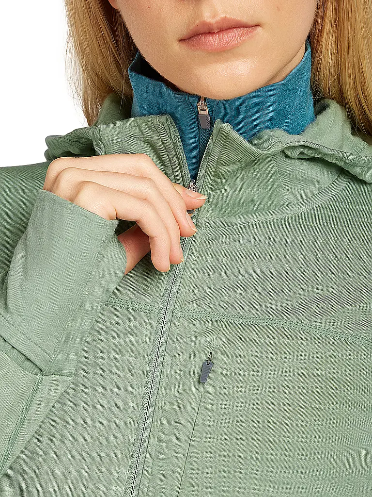 ICEBREAKER | Damen Fleecejacke Real Fleece 300 Merino Hoodie | 